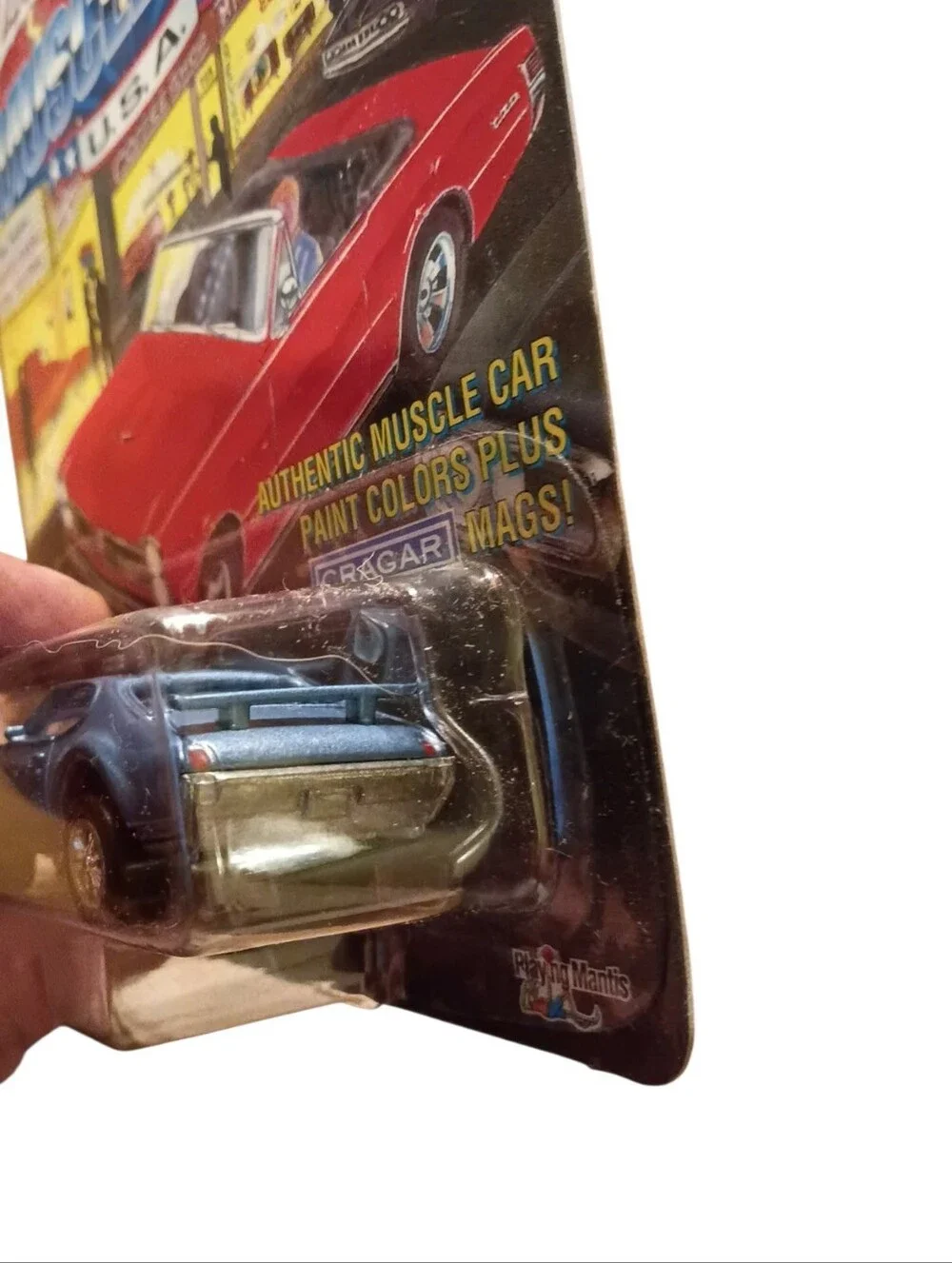 1995 Johnny Lightning Muscle Cars USA Series 4 die-cast 1969 Oldsmobile 442 Blue